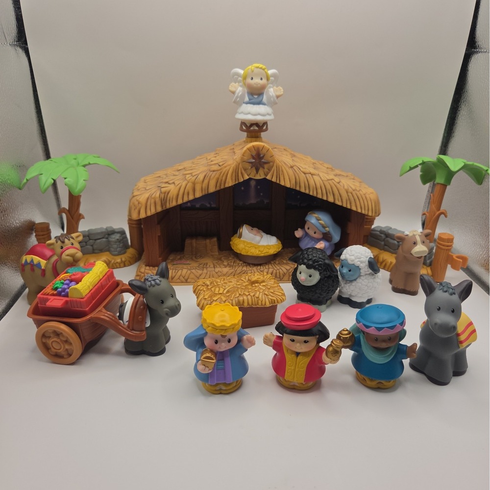 Vintage Fisher-Price Little People 2005 Christmas Story Nativity Set - Box Inclu
